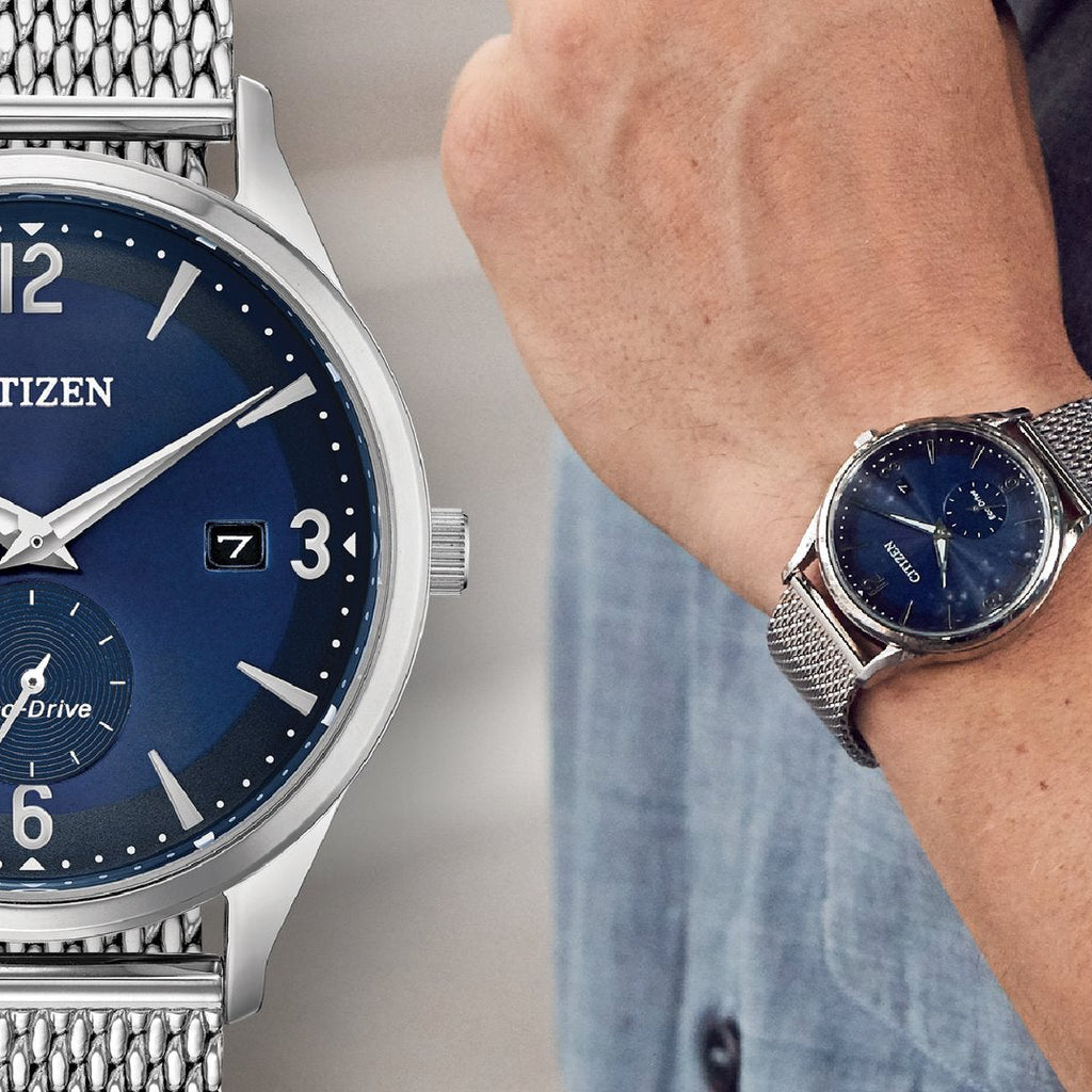 ساعة سيتيزن ايكو درايف BV1111-83L - إتقان عصري من الفولاذ المقاوم للصدأ وقرص أزرق للرجال