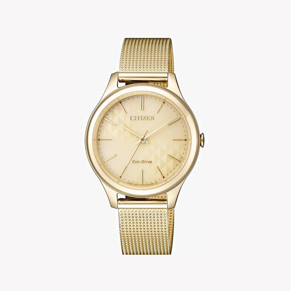 Citizen Em0502-86p Radiant Charm - Elegant Gold Eco-Drive Women's Watch by i-watch