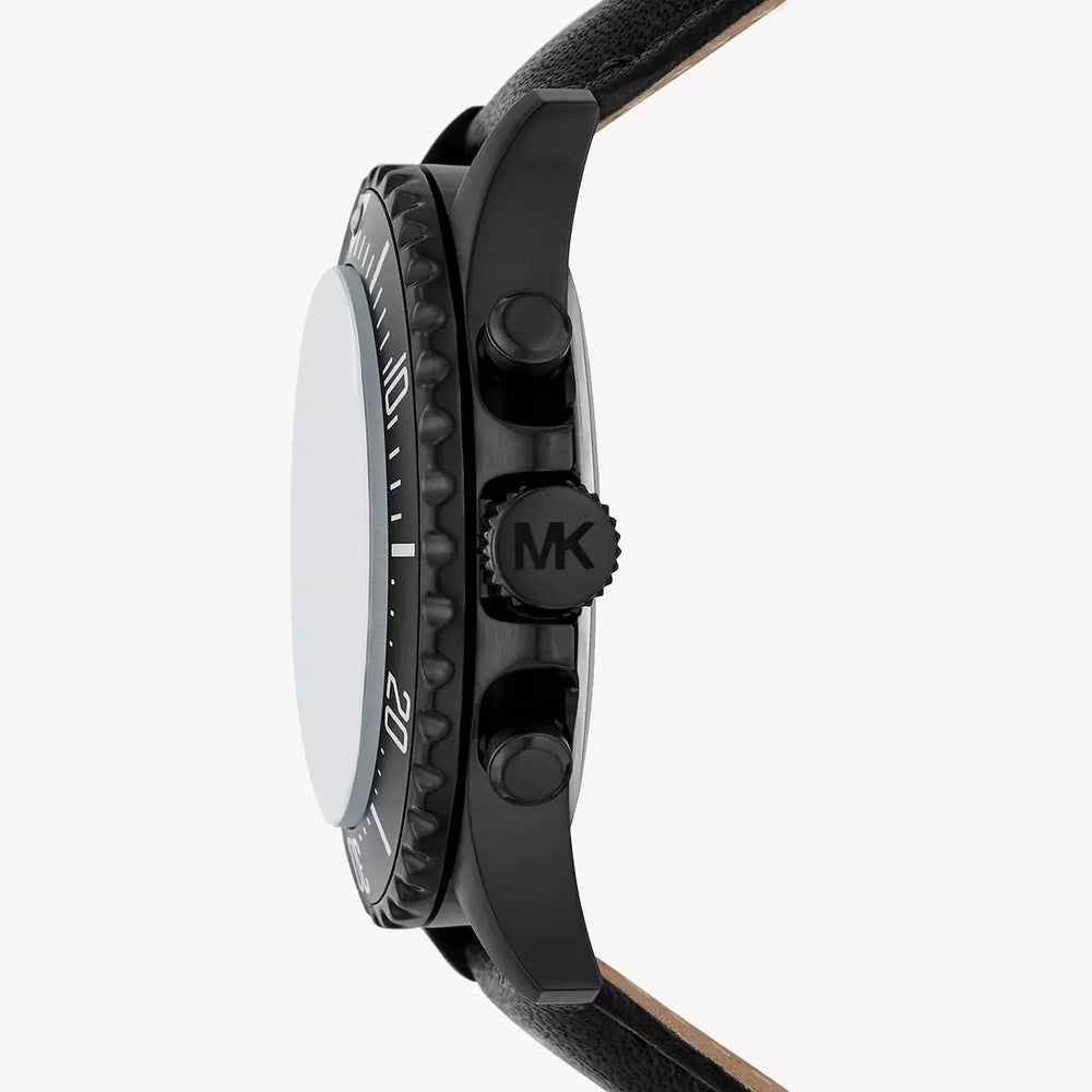 Michael Kors Men's Black Watch, Leather Band | Mk9053 by i-watch