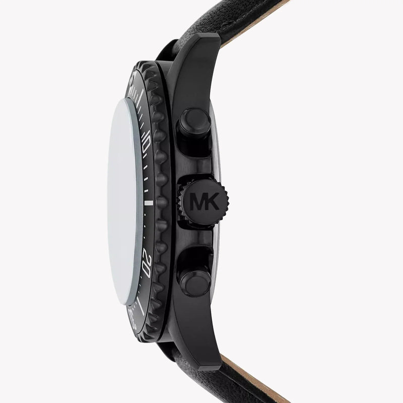 Michael Kors Men's Black Watch, Leather Band | Mk9053 by i-watch