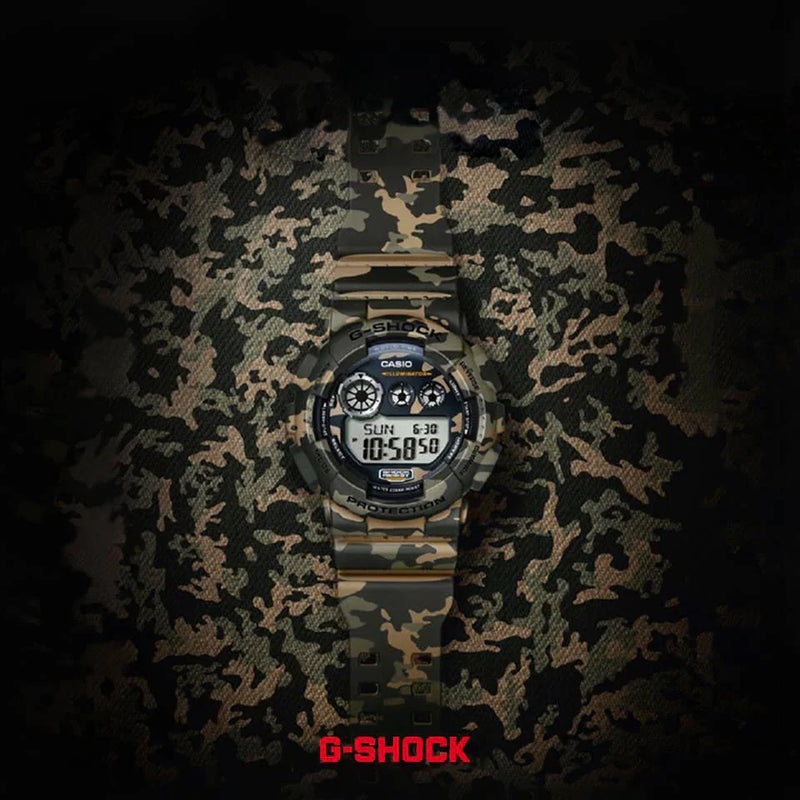 Casio G-Shock Gd-120cm-5d Rugged Elegance - Men's Adventure Timepiece In Brown Resin by i-watch