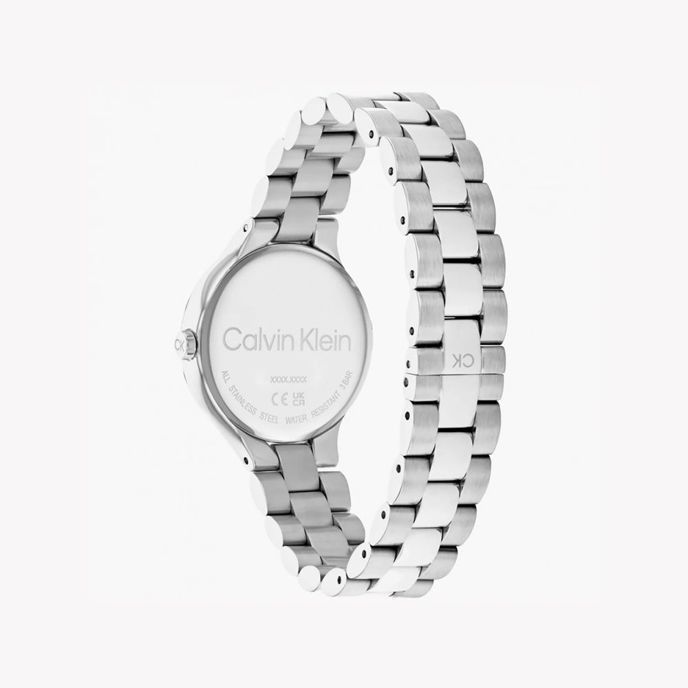 Calvin Klein Women's Silver Watch, Pink Dial | Mod. 25200129 by i-watch