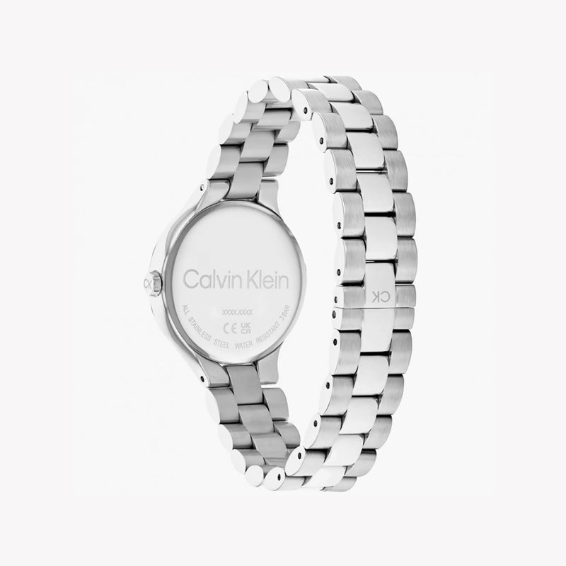 Calvin Klein Women's Silver Watch, Pink Dial | Mod. 25200129 by i-watch
