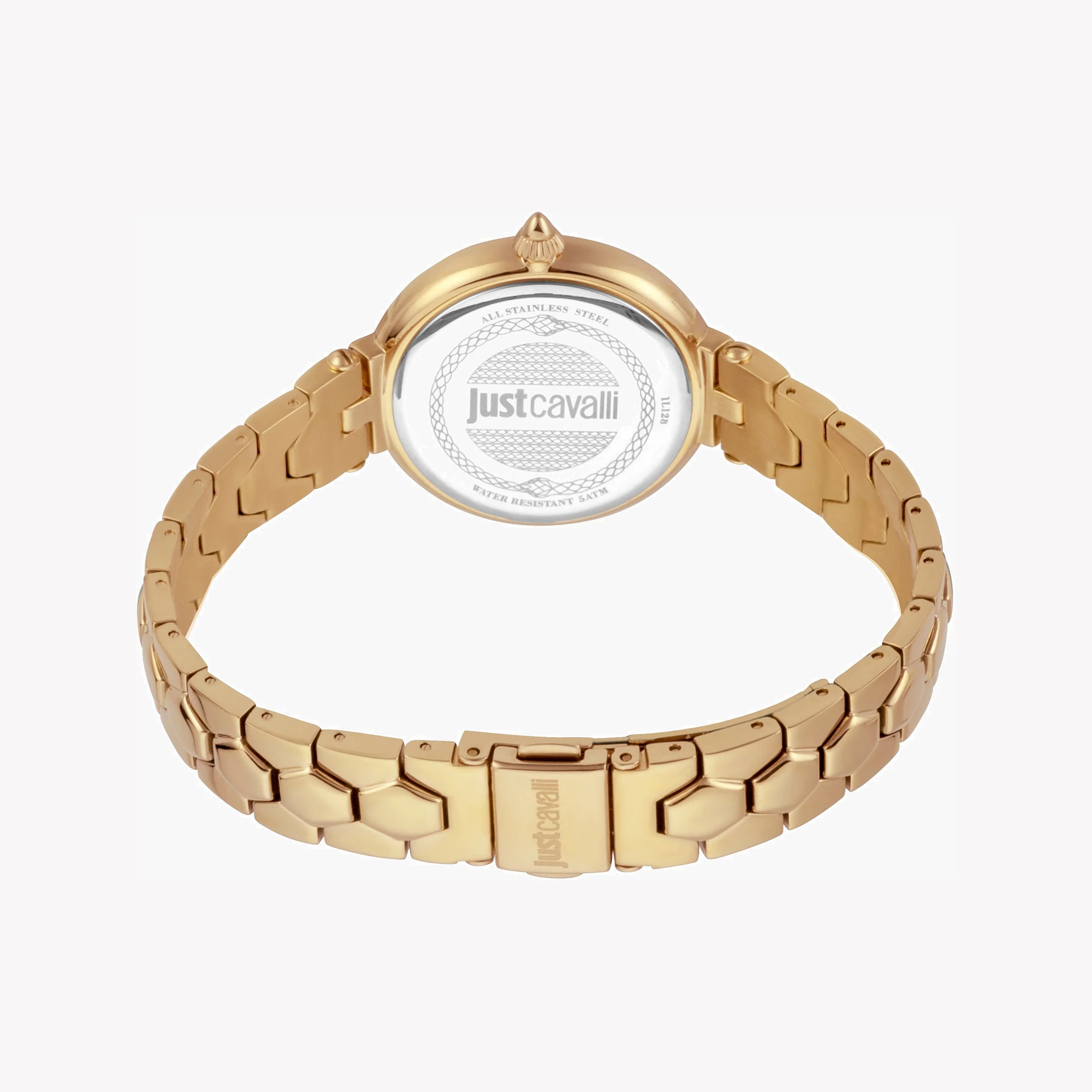JUST CAVALLI Women's Watch with Silver Stainless Steel Case and Gold Stainless Steel Band-i-Watch-4