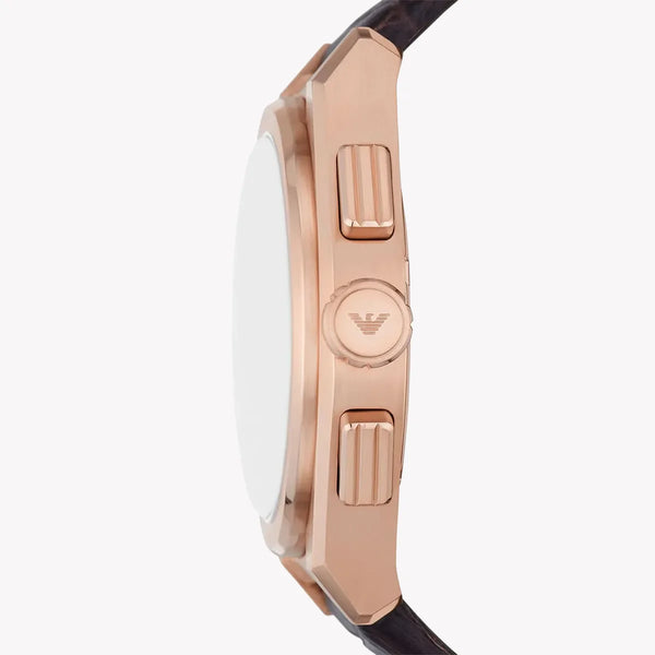 Emporio Armani Women's Rose Gold Watch, Blue Dial | Ar11563 by i-watch
