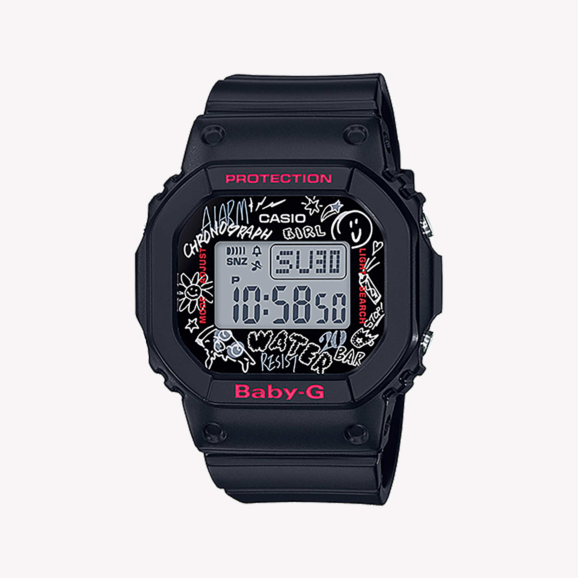 CASIO BABY-G BGD-560SK-1DR - BOLD ADVENTURE & STYLE UNISEX DIGITAL WATCH