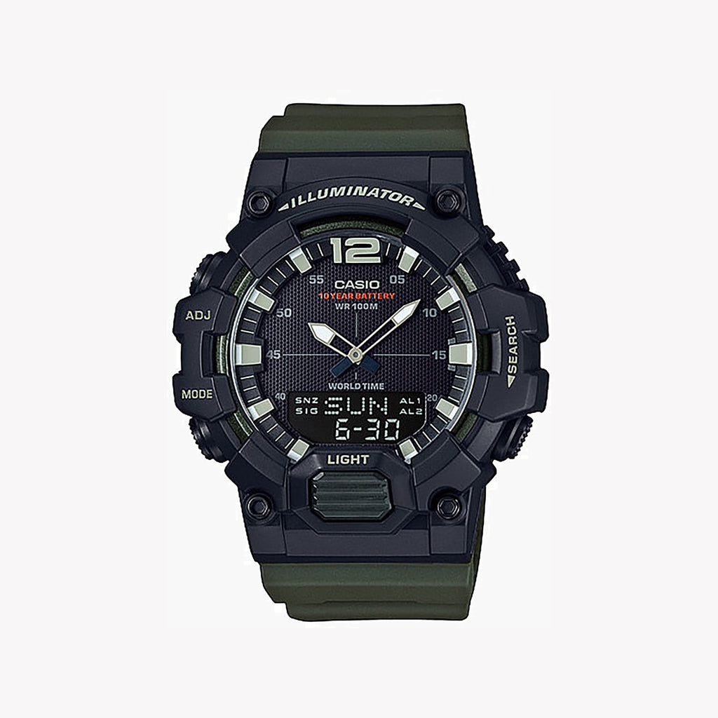 CASIO HDC-700-3AV ADVENTURE READY - BOLD EXPLORER MEN'S WATCH with dark green band and black case-i-Watch-6