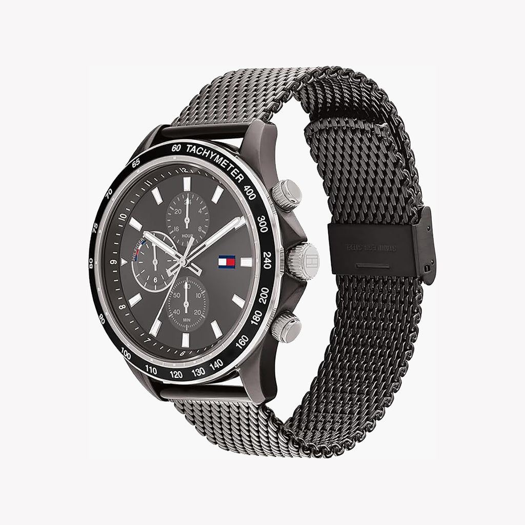 TOMMY HILFIGER 1792019 - BOLD GREY STAINLESS STEEL MEN'S WATCH - MODERN ELEGANCE & FUNCTIONALITY-i-Watch-2