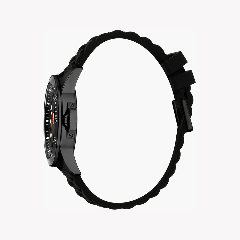 Esprit Men's Black Rubber Watch, Black Dial | Es1g061m0035 by i-watch