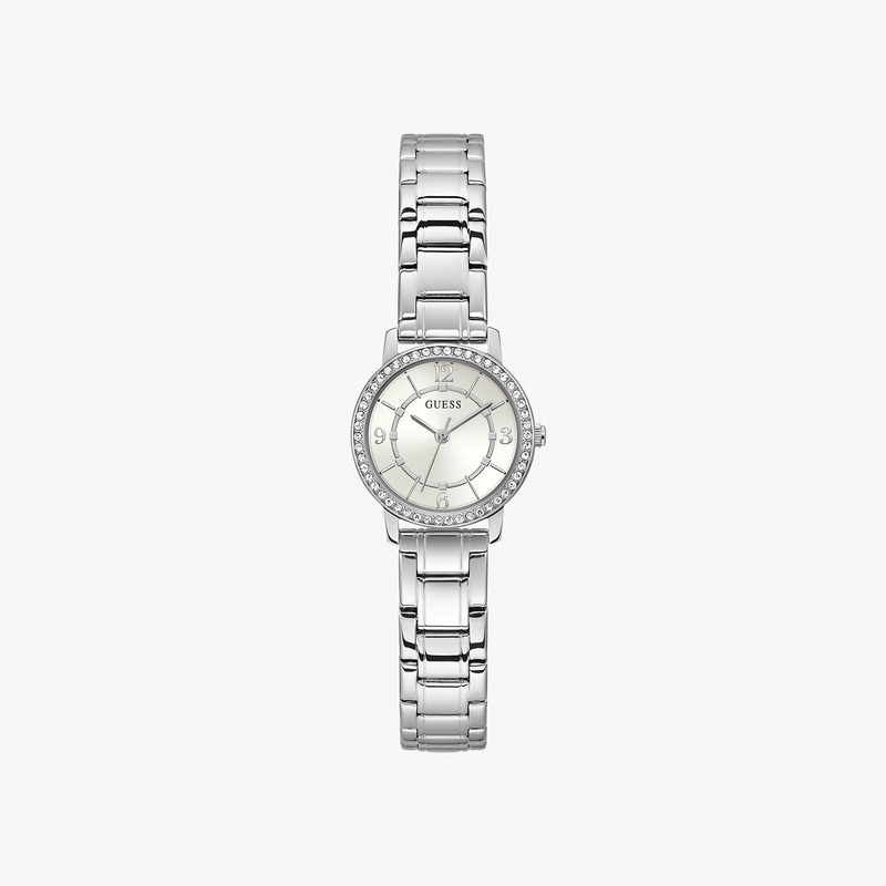 Guess Women's Silver Stainless Steel Watch, Silver Dial | Gw0468l1 by i-watch