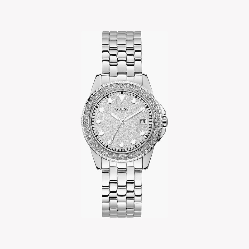 Guess Watches Women's Silver Stainless Steel, Silver Dial | W1235l1 by i-watch