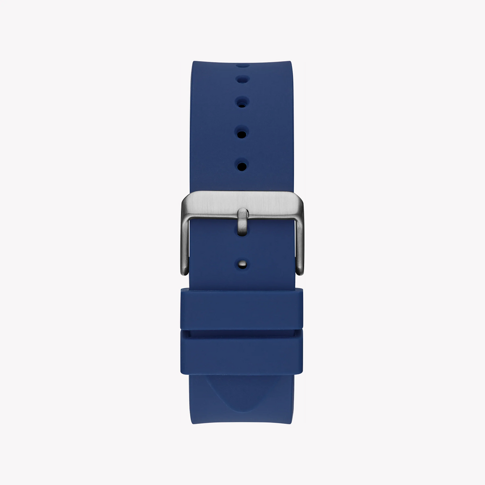 Guess Men's Blue Silicone Watch, Blue Dial | Gw0203g7 by i-watch