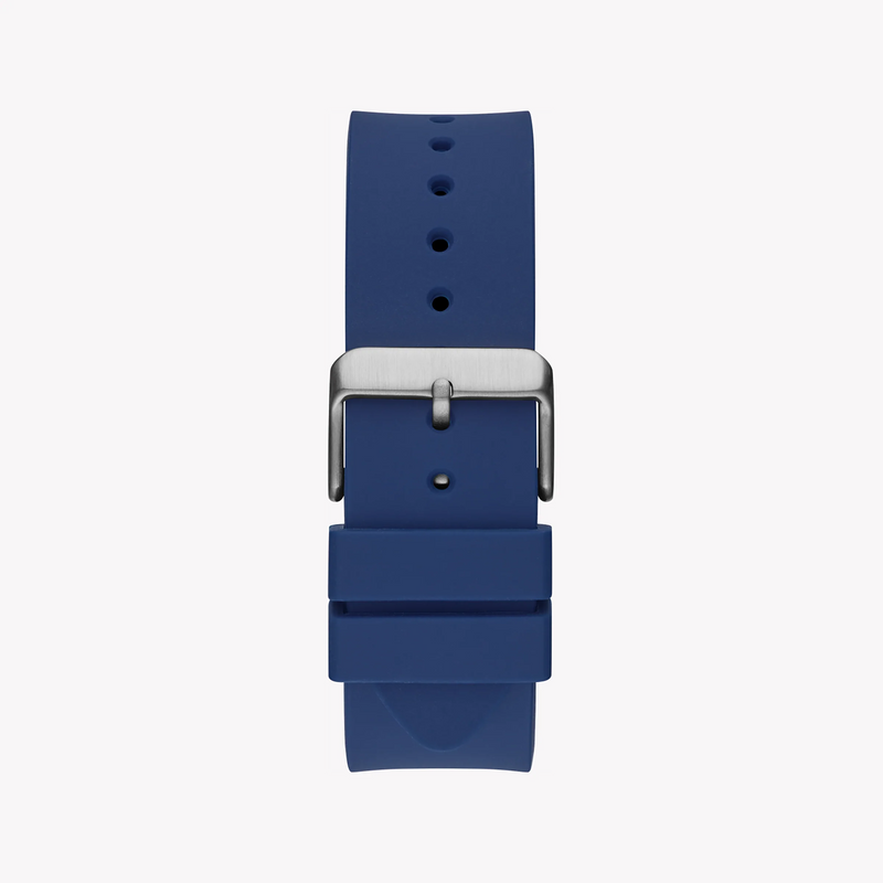 Guess Men's Blue Silicone Watch, Blue Dial | Gw0203g7 by i-watch