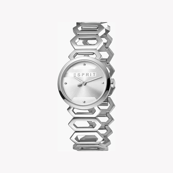 Esprit Women's Silver Stainless Steel Watch, Silver Dial | Es1l095m0035 by i-watch
