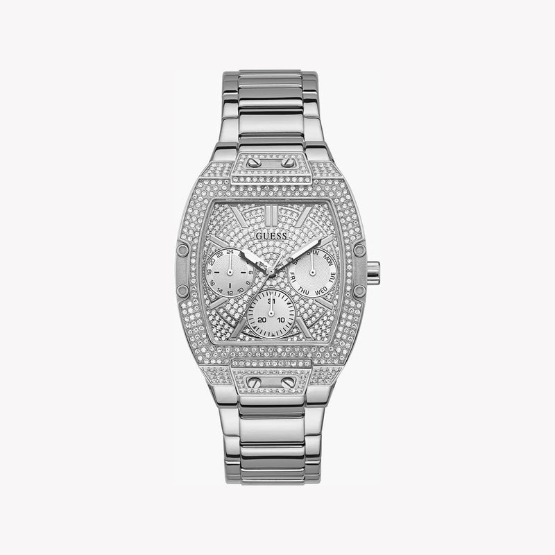 Guess Women's Silver Stainless Steel Watch, Silver Dial | Gw0104l1 by i-watch