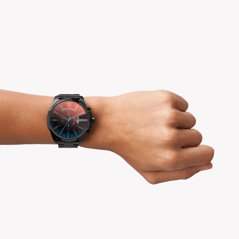 Diesel Men's Black Stainless Steel Watch, Black Dial | Dz4318 by i-watch