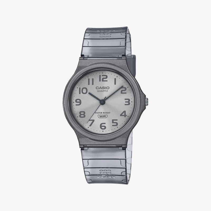 Casio Men's Gray Resin Watch, White Dial | Mq-24s-8bdf by i-watch