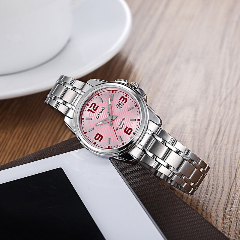 Timeless Elegance Women's Silver Stainless Steel Watch | Ltp-1314d-5avdf