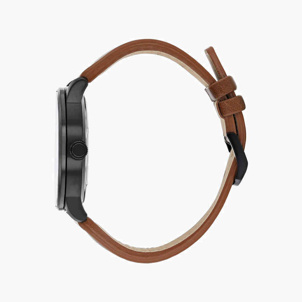 CITIZEN Eco-Drive BM7395-11E: Bold Sophistication - Men's Black & Brown Leather Watch-i-Watch-4