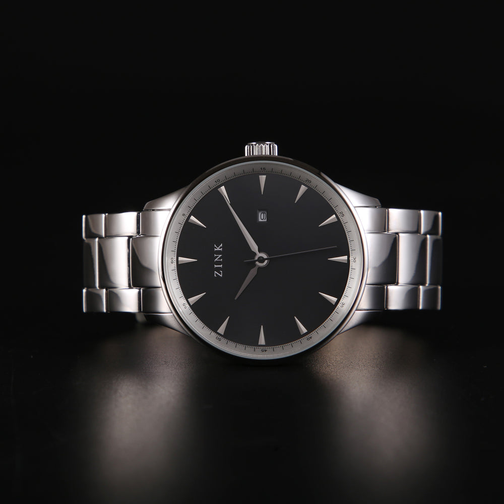 Zink Men's Stainless Steel Black Watch | Zk127g1ss-26 by i-watch