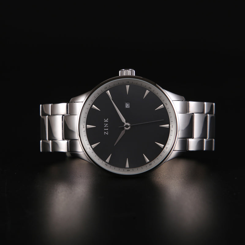 Zink Men's Stainless Steel Black Watch | Zk127g1ss-26 by i-watch