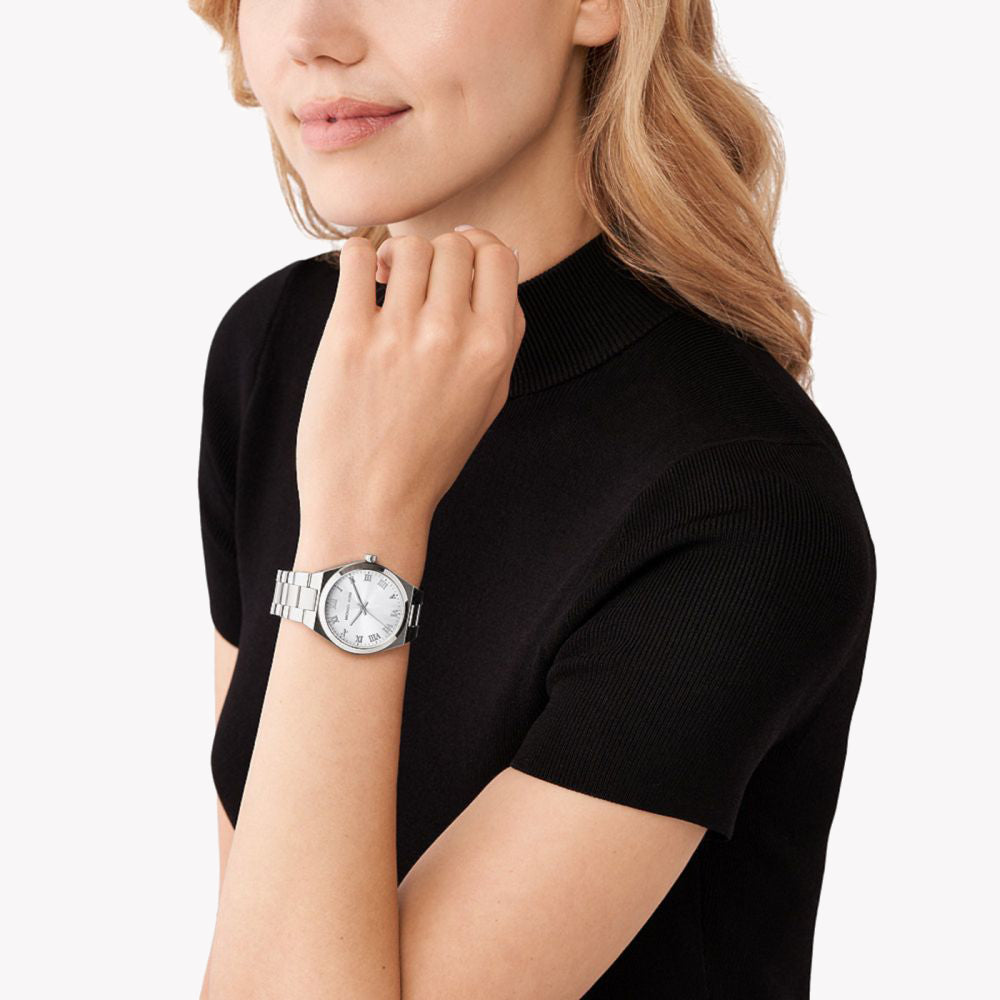 MICHAEL KORS MK7393 - REFINED SOPHISTICATION WOMEN'S WATCH WITH STYLISH SILVER DIAL AND BAND-i-Watch-4