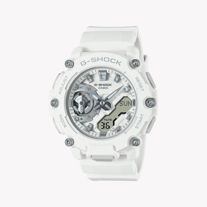 G-Shock Unisex White Resin Watch, Digital Dial | Gma-S2200m-7adr by i-watch