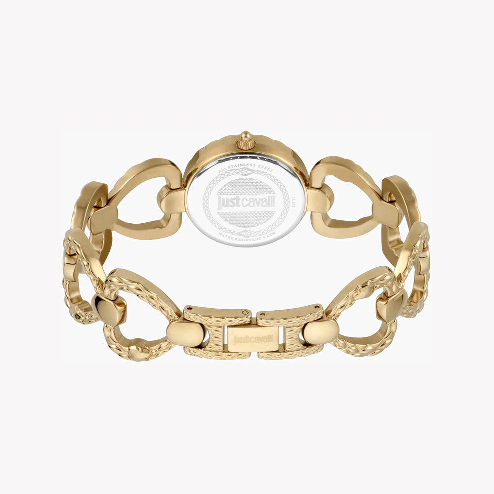 Just Cavalli Women's Gold Stainless Steel Watch, Silver Dial | Jc1l132m0075 by i-watch