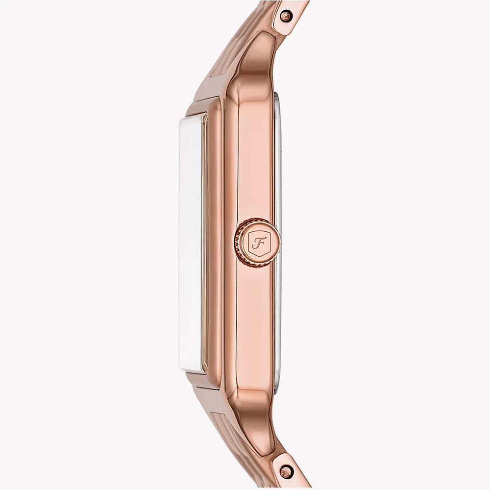 Fossil Women's Rose Gold Watch, White Dial | Es5271 by i-watch