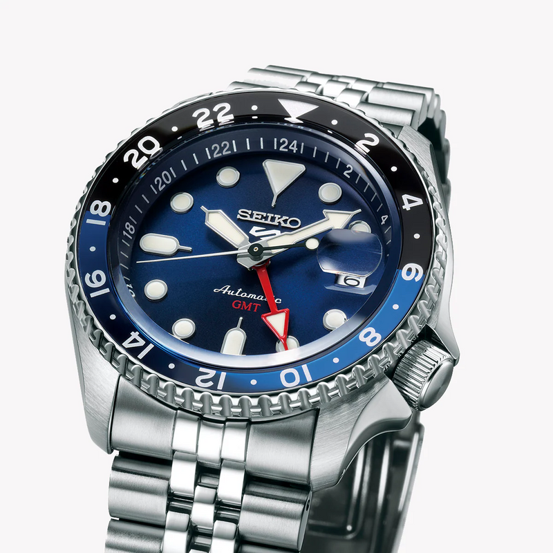 Seiko Men's Stainless Steel Blue Dial, Silver Band | Ssk003k1 by i-watch