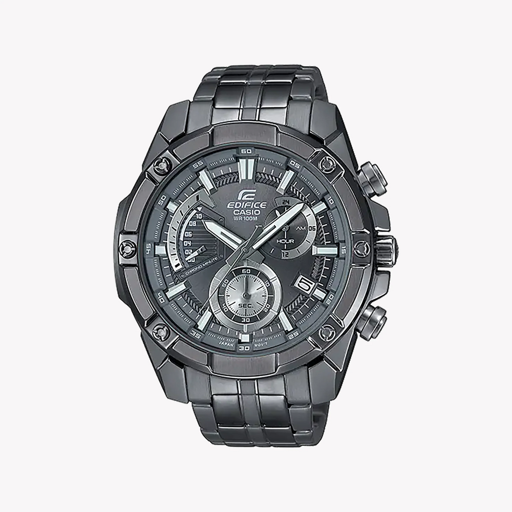 Casio Edifice Efr-559gy-1avudf - Sporty Sophistication Men's Watch With Gray Stainless Steel Band by i-watch