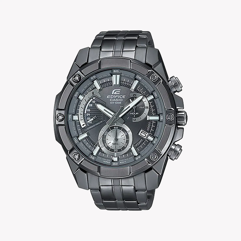 Casio Edifice Efr-559gy-1avudf - Sporty Sophistication Men's Watch With Gray Stainless Steel Band by i-watch