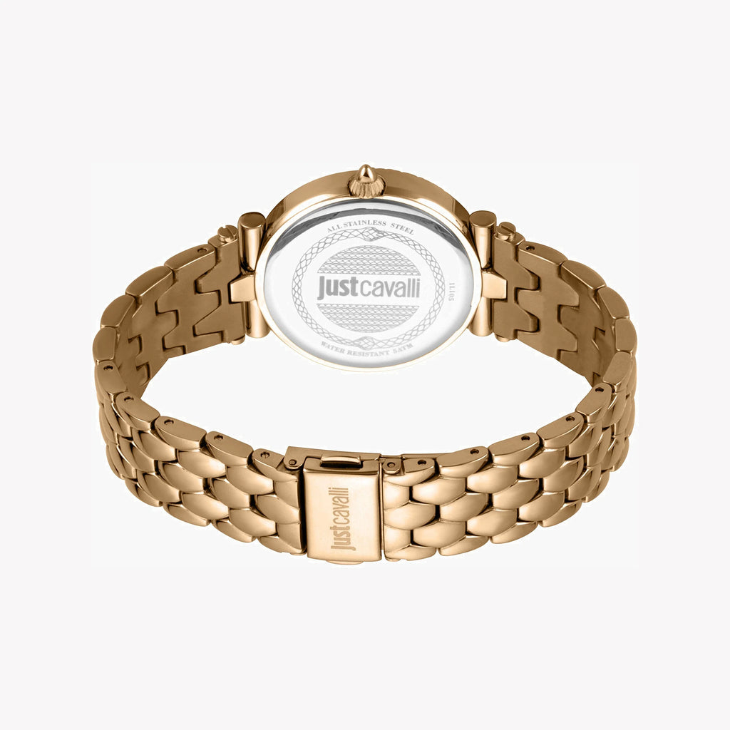 JUST CAVALLI Women's Watch with Rose Gold Stainless Steel Case and Rose Gold Stainless Steel Band-i-Watch-3