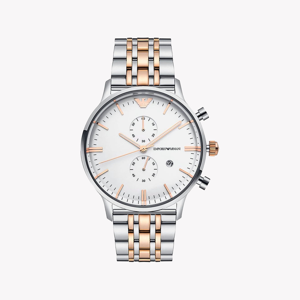 EMPORIO ARMANI AR0399 - ELEGANT TIMEPIECE - MODERN FEMININITY WITH SILVER SHINE