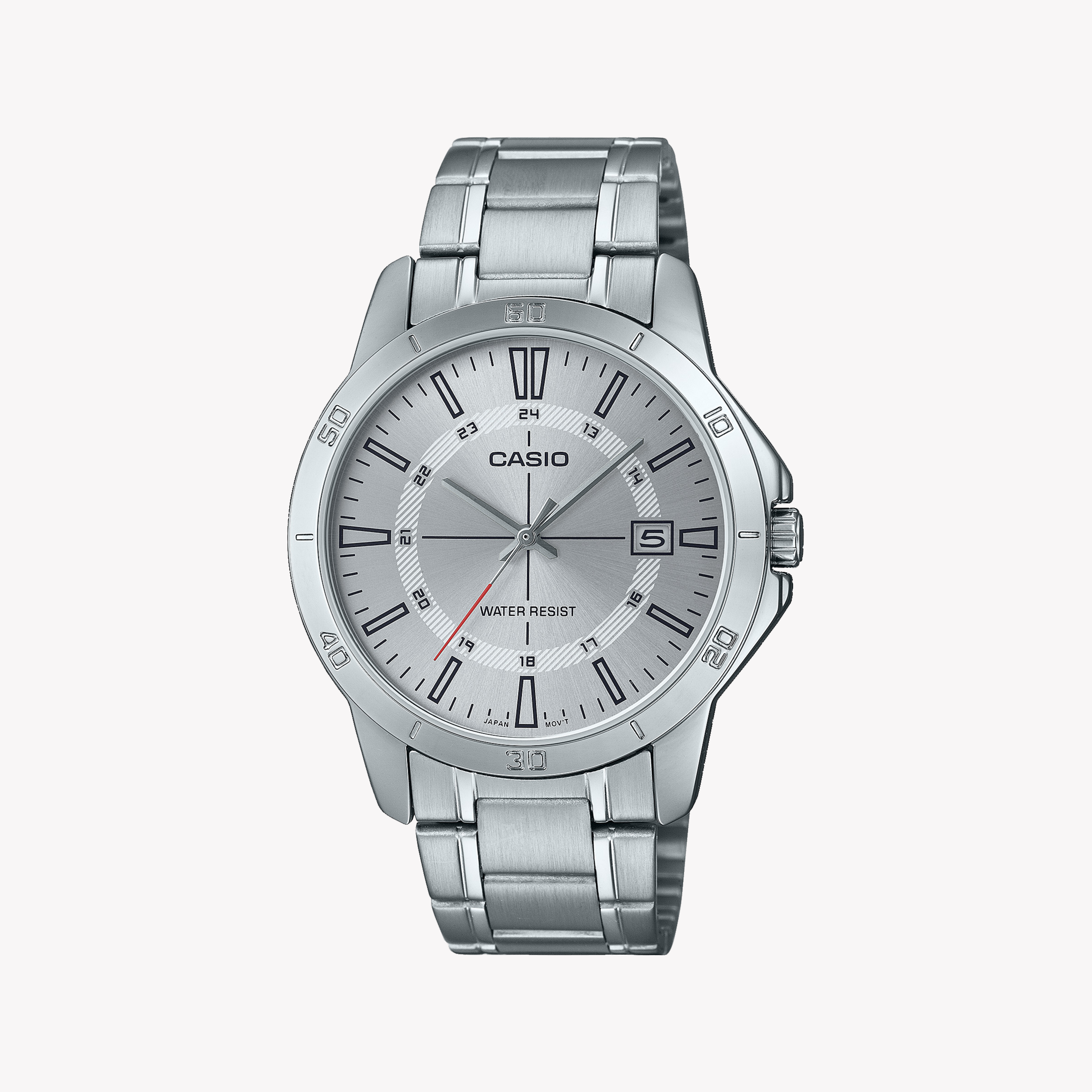 CASIO MTP-V004D-7CUDF - TIMELESS ELEGANCE UNISEX STAINLESS STEEL WATCH WITH WHITE DIAL