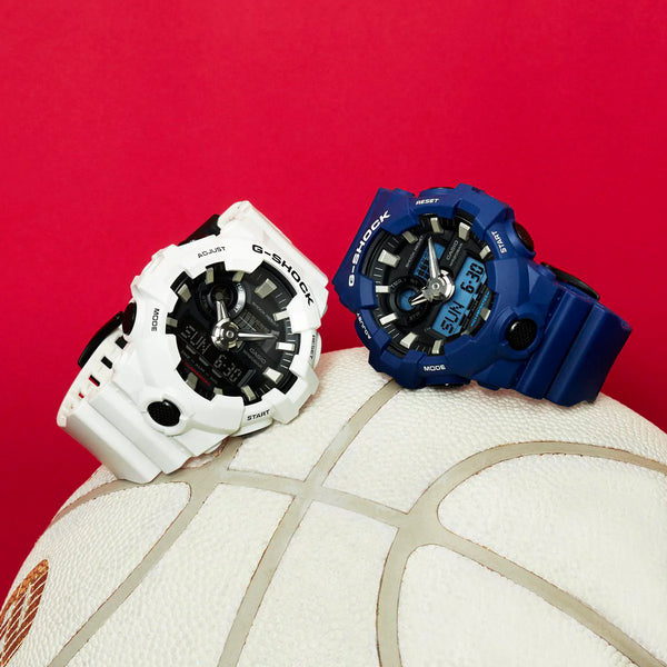 G-Shock Men's White Resin Watch, Super Illuminator | Ga-700-7adr by i-watch