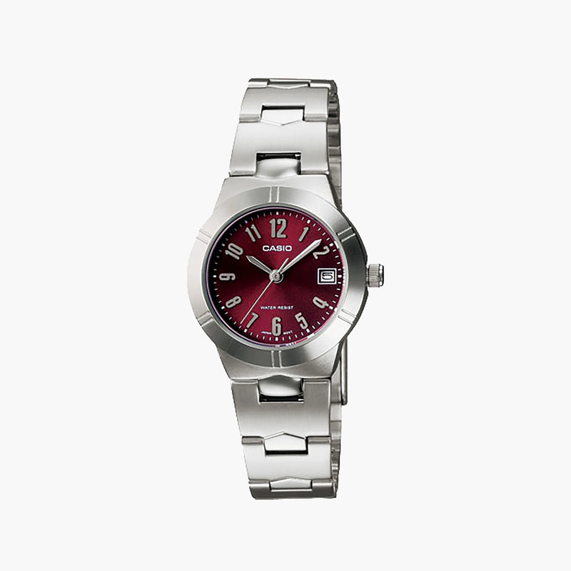 Casio Enticer Lady Watch - Stylish Red Dial, SKU: [YourSKU]-i-Watch