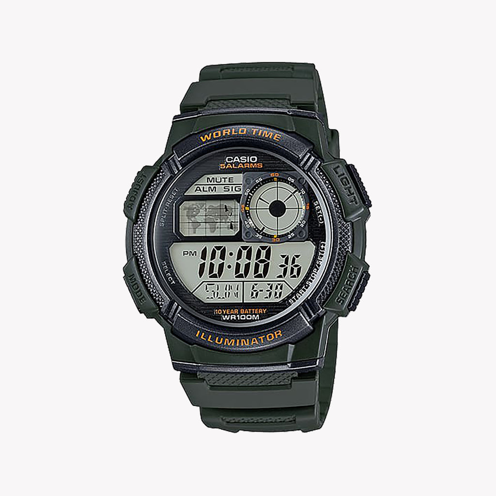 CASIO AE-1000W-3AVDF DYNAMIC ADVENTURER - VERSATILE MEN'S WATCH WITH RUGGED STYLE & WATER RESISTANCE