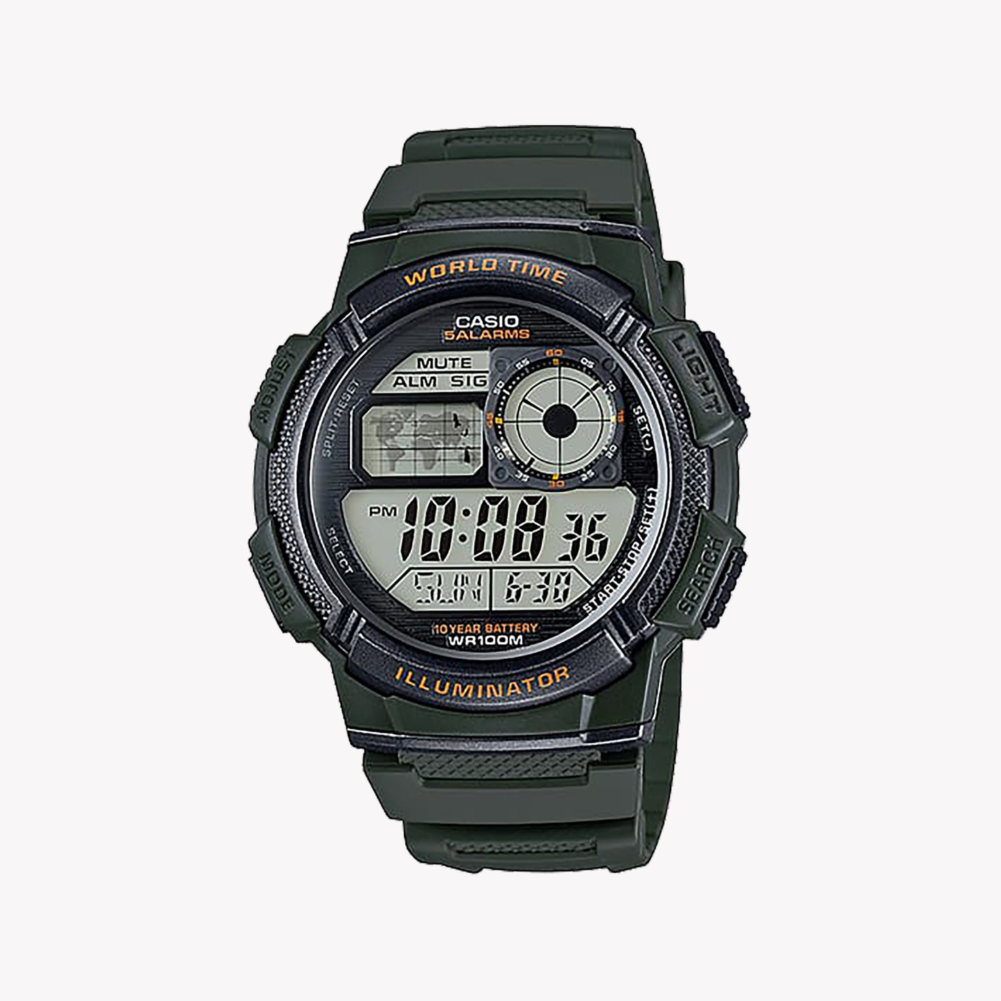 Casio World Time Illuminator AE-1000W-3AVDF Men's Watch