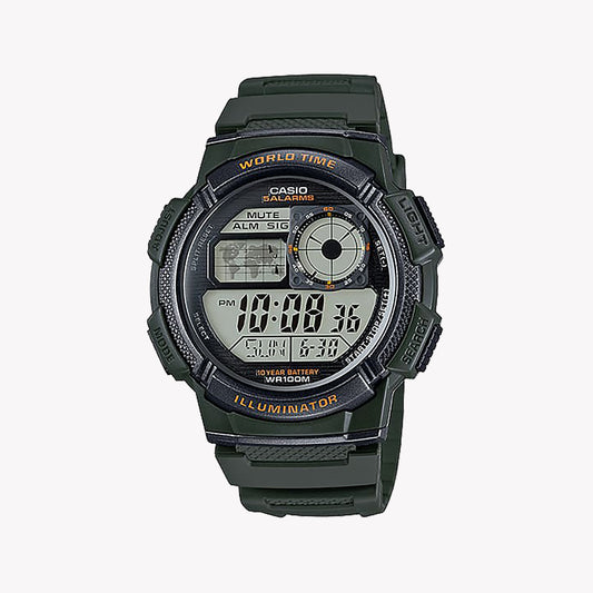 Casio World Time Illuminator AE-1000W-3AVDF Men's Watch