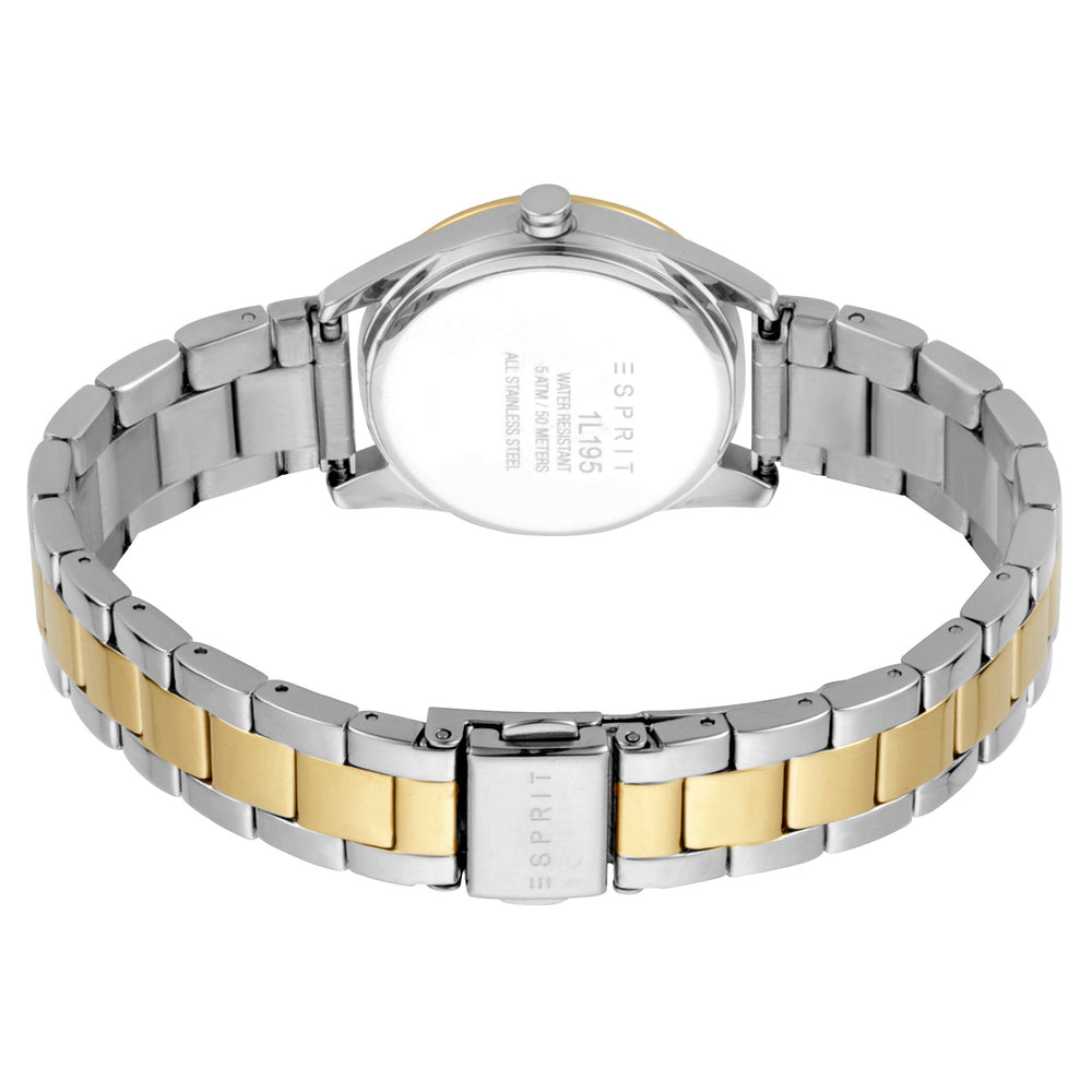 Esprit Women's Silver & Gold Stainless Steel Watch, Silver Dial | Es1l123m0045 by i-watch