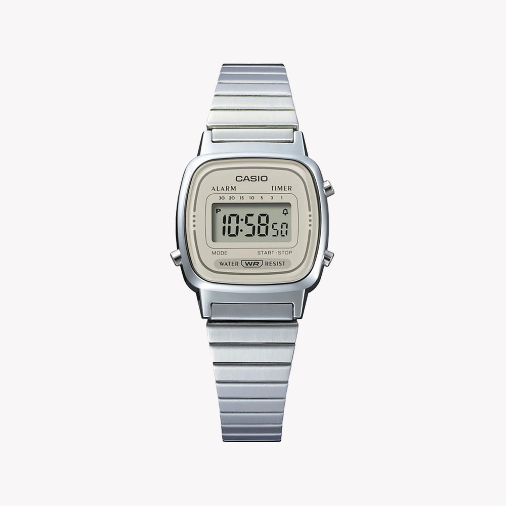Casio Women's Silver Watch, Digital Dial | La670wea-8aef by i-watch