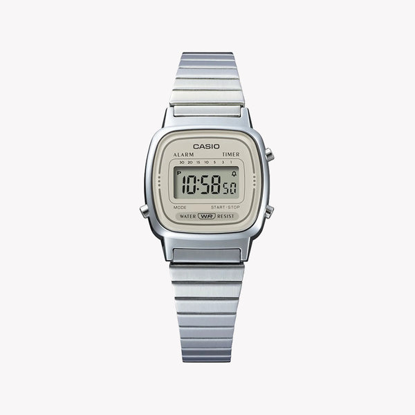 Casio Women's Silver Watch, Digital Dial | La670wea-8aef by i-watch