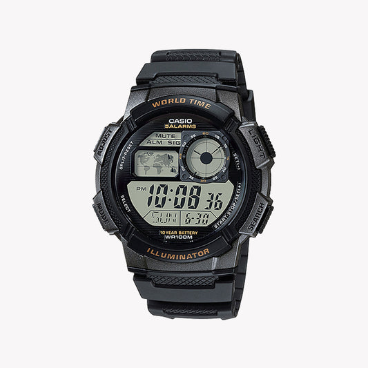 Montre unisexe Casio World Time Illuminator AE-1000W-1AVDF