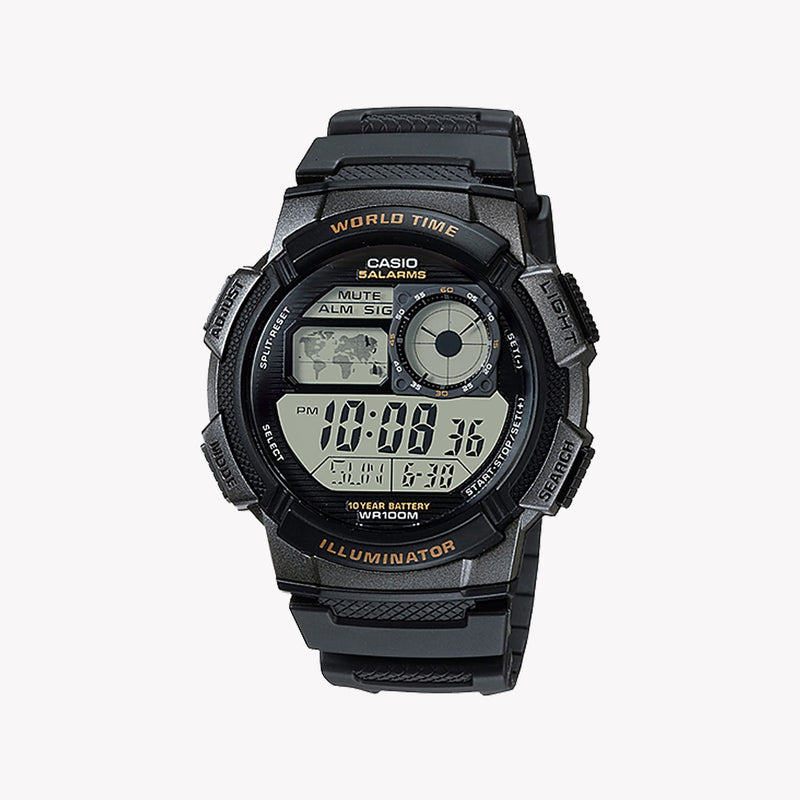 Casio Men's Black Resin Watch, 48mm | Ae-1000w-1avdf by i-watch