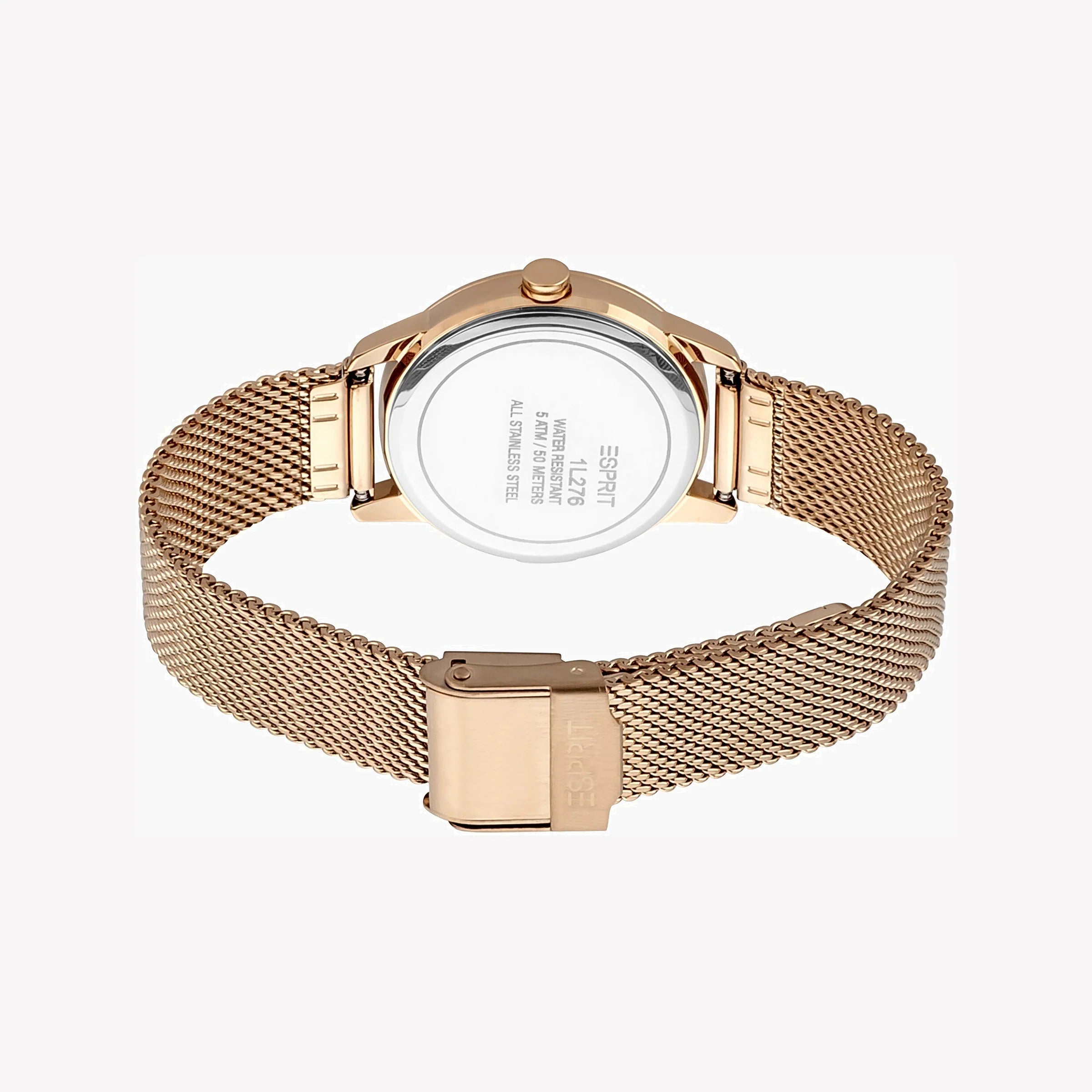 ESPRIT Women's Watch with Rose Gold Stainless Steel Case and Rose Gold Stainless Steel Band