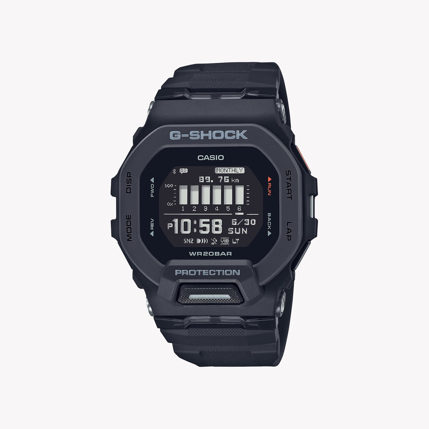 CASIO G-SHOCK GBD-200-1 G-SQUAD Step Tracker Bluetooth Men's Watch