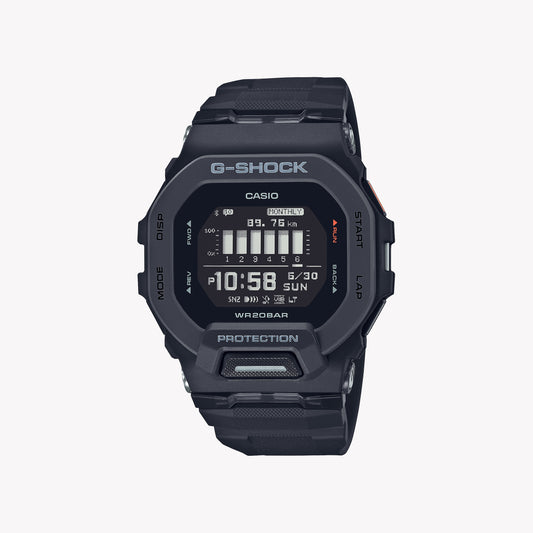 Montre pour hommes CASIO G-SHOCK GBD-200-1 G-SQUAD Step Tracker Bluetooth