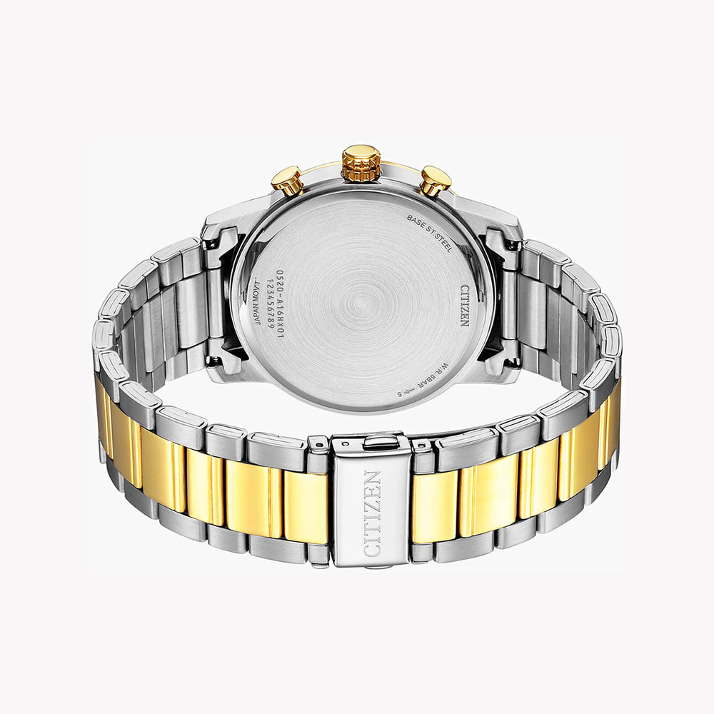 Citizen Men's Silver & Gold Watch, Blue Dial | An8059-56l by i-watch