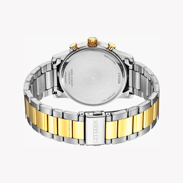 Citizen Men's Silver & Gold Watch, Blue Dial | An8059-56l by i-watch